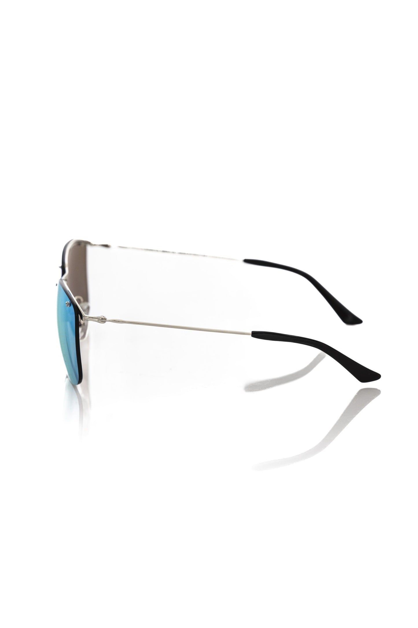 Frankie Morello Silver Metallic Men's Sunglasses