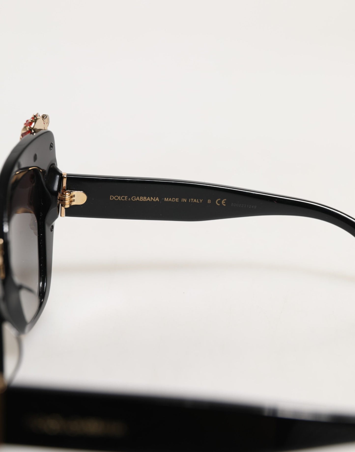 Dolce & Gabbana DG4319F Red Sacred Heart Crystal Butterfly Sunglasses