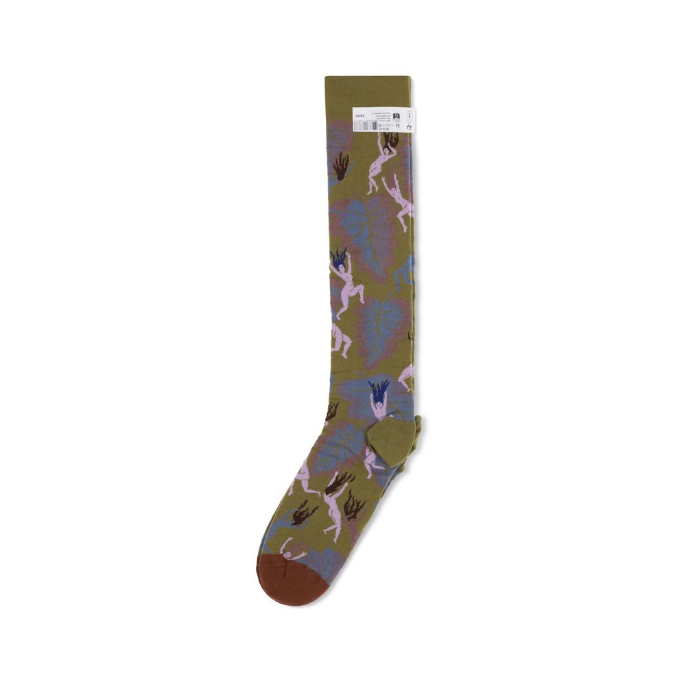 Bonne Maison Green Cotton Socks
