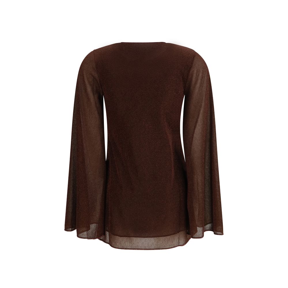 Oséree Brown Polyamide Casual Dress