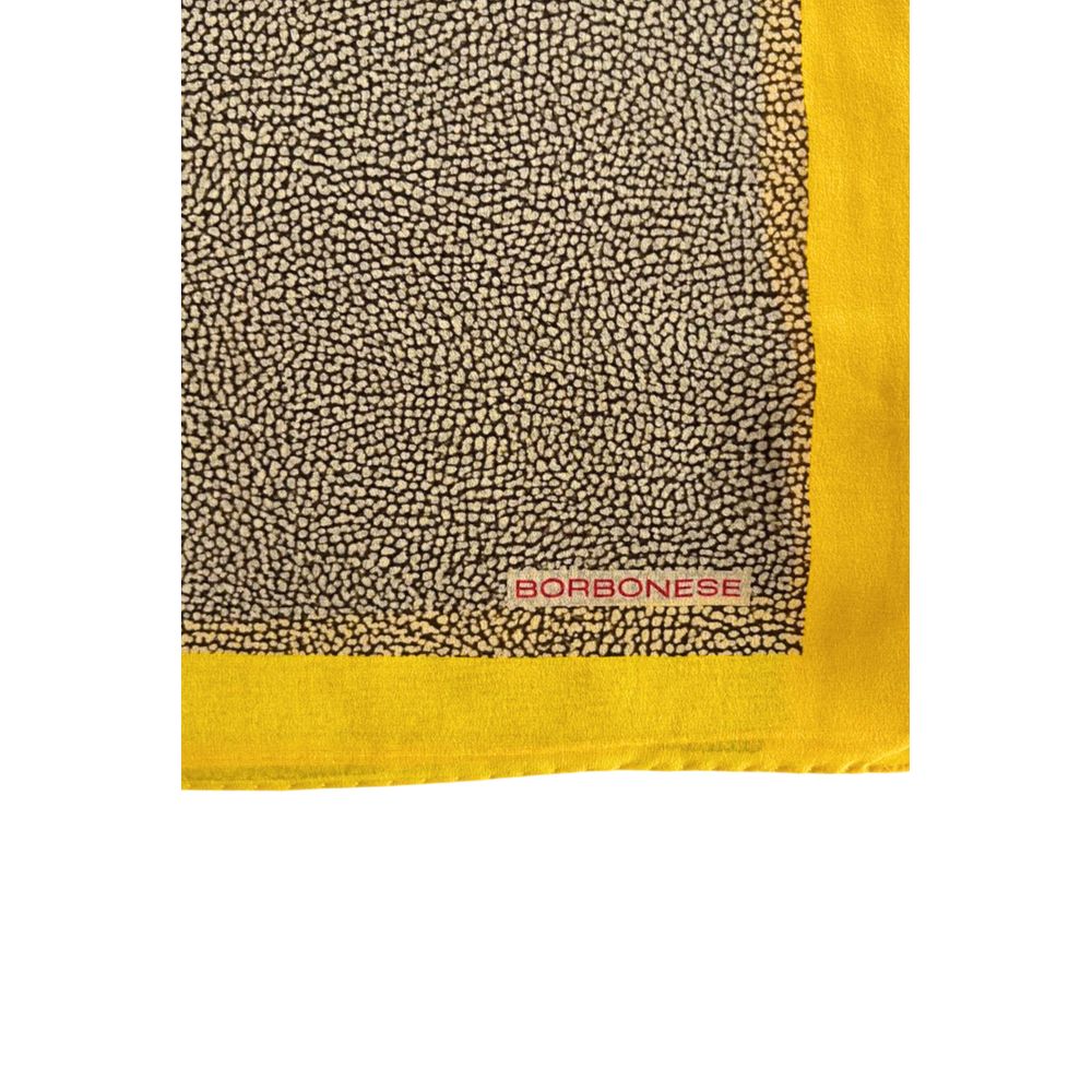 Borbonese Yellow Silk Women Scarf