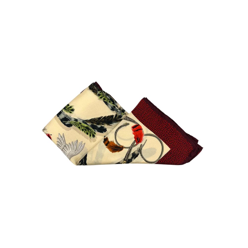 Borbonese Beige Silk Women Scarf