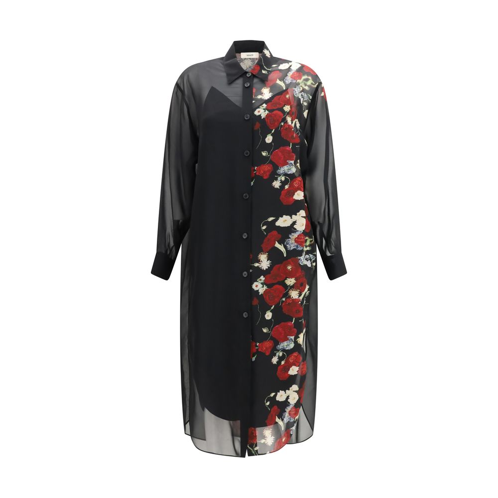 Khaite Black Silk Casual Dress
