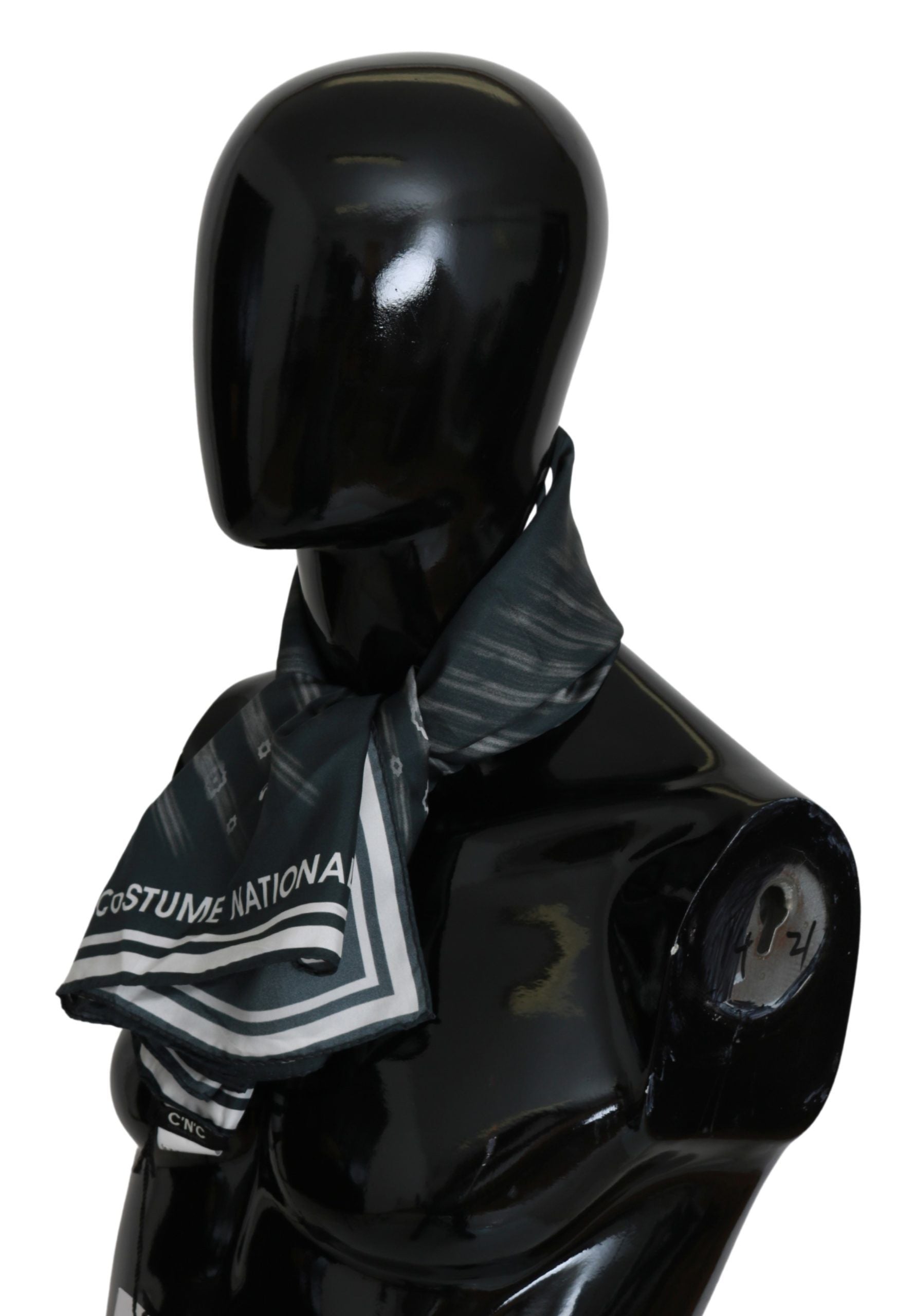 Costume National Blue Foulard Silk Women  Scarf