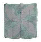 Costume National Green Silk Shawl Foulard Wrap Scarf