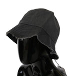 Costume National Black Washed Wide Brim Outdoor Bucket Hat