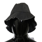 Costume National Black Washed Wide Brim Outdoor Bucket Hat