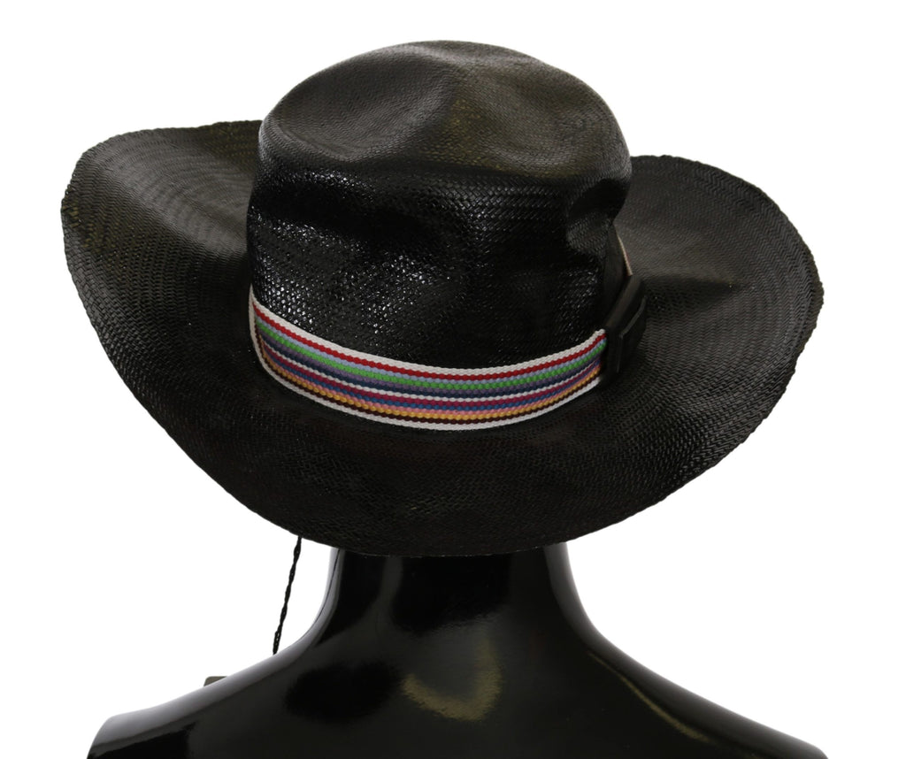 Costume National Black Wide Brim Cowboy Solid Hat