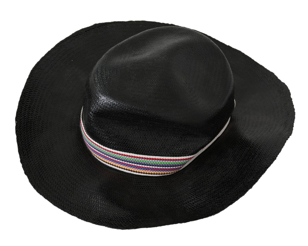 Costume National Black Wide Brim Cowboy Solid Hat