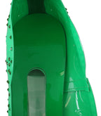 Dolce & Gabbana Green Crystal Floral CINDERELLA Heels Shoes