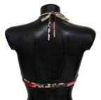 Dolce & Gabbana Multicolor Floral Swimsuit Beachwear Bikini Tops