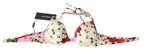 Dolce & Gabbana Multicolor Floral Swimsuit Beachwear Bikini Tops