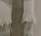 Arzu Kaprol White Acrylic Straight Pencil Skirt