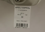 Arzu Kaprol White Acrylic Straight Pencil Skirt
