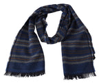 Missoni Multicolor Wool Striped Unisex Neck Wrap Shawl