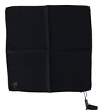 Dolce & Gabbana Black Square Handkerchief 100% Silk Scarf