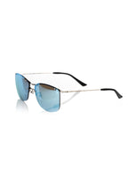 Frankie Morello Silver Metallic Men's Sunglasses
