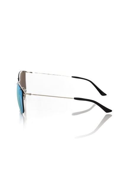 Frankie Morello Silver Metallic Men's Sunglasses