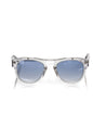 Frankie Morello White Acetate Men's Sunglass
