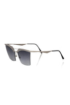 Frankie Morello Silver Metallic Fiber Women Sunglass