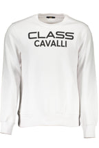 Cavalli Class White Cotton Men Sweater