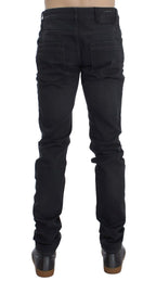 Acht Gray Cotton Stretch Slim Fit Jeans