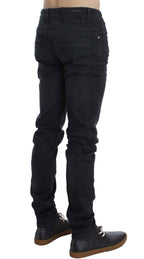 Acht Gray Cotton Stretch Slim Fit Jeans
