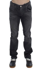 Acht Gray Cotton Regular Low Fit Jeans