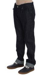 Acht Blue Cotton Regular Straight Fit Jeans