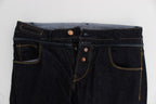 Acht Blue Cotton Regular Straight Fit Jeans