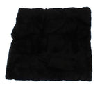 Dolce & Gabbana Black Weasel Fur Crochet Hood Scarf Hat