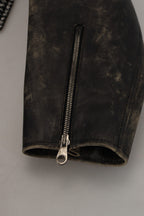 Dolce & Gabbana Black Houndstooth Polyester Bomber Jacket