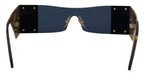 Dolce & Gabbana Gold Metal Rectangle Shades DG2263 Sunglasses