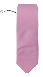 Daniele Alessandrini Pink Classic Men Necktie Accessory Silk Tie