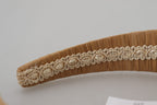 Dolce & Gabbana Beige Viscose Women Hair Headband Diadem