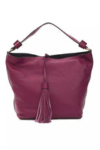 Pompei Donatella Burgundy Leather Shoulder Bag
