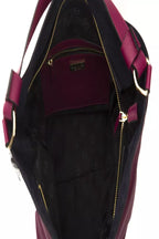 Pompei Donatella Burgundy Leather Shoulder Bag
