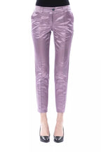 BYBLOS Purple Cotton Women's Pant