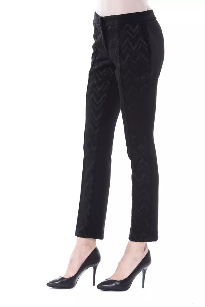 BYBLOS Black Marabou Women's Pants