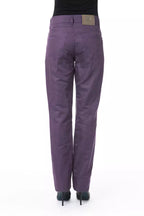 BYBLOS Purple Cotton Women's Pants