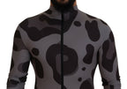 Dolce & Gabbana Gray Patterned Polyester Wetsuit Swimwear