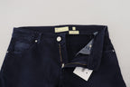 Acht Blue Cotton Tapered Slim Fit Men Casual Denim Jeans