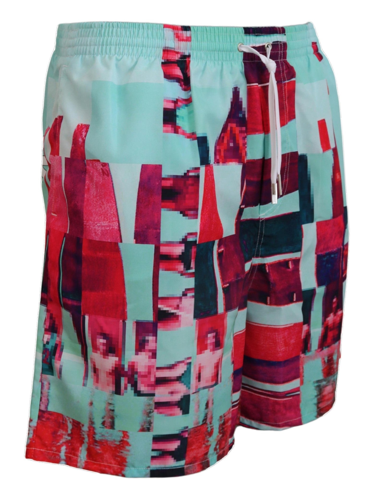 Dsquared² Multicolor Printed Beachwear Shorts Swimwear