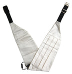 Dolce & Gabbana White Men Wide Waist Silk Belt Cummerbund