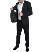 Dolce & Gabbana Black Wool Single Breasted MARTINI Blazer