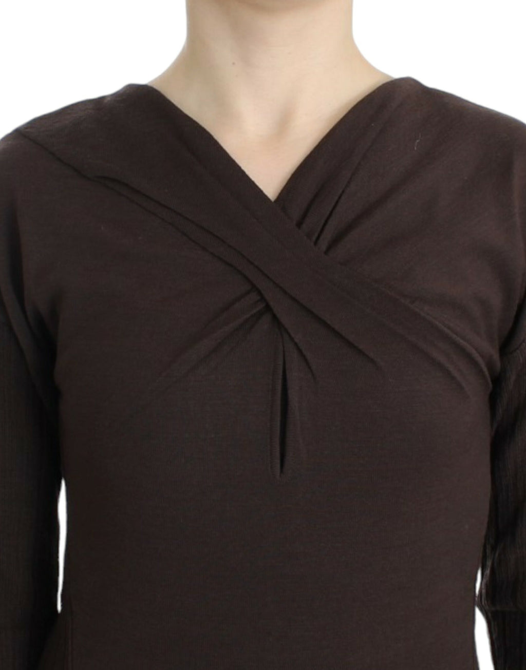 Cavalli Brown knitted wool sweater