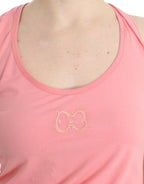 Cavalli Pink cotton tank top
