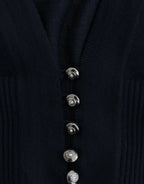 Cavalli Blue cropped wool cardigan
