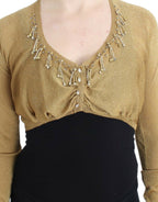 Cavalli Gold embellished gold shrug
