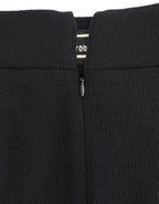 Cavalli Black wool pencil skirt
